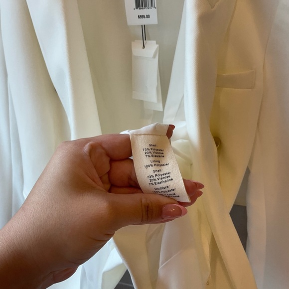 L'AGENCE  White Blazer size 6 - Picture 7 of 9